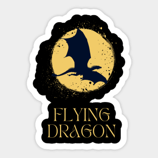 Flying Dragon Fantasy Wings of Myth Sticker